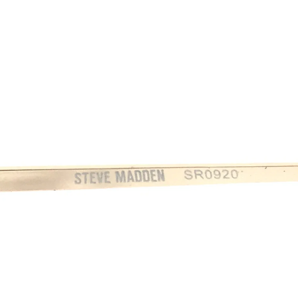 Steve Madden Blue Light Glasses SR0920 Shiny Gold Aviator Oversized 59-17-140